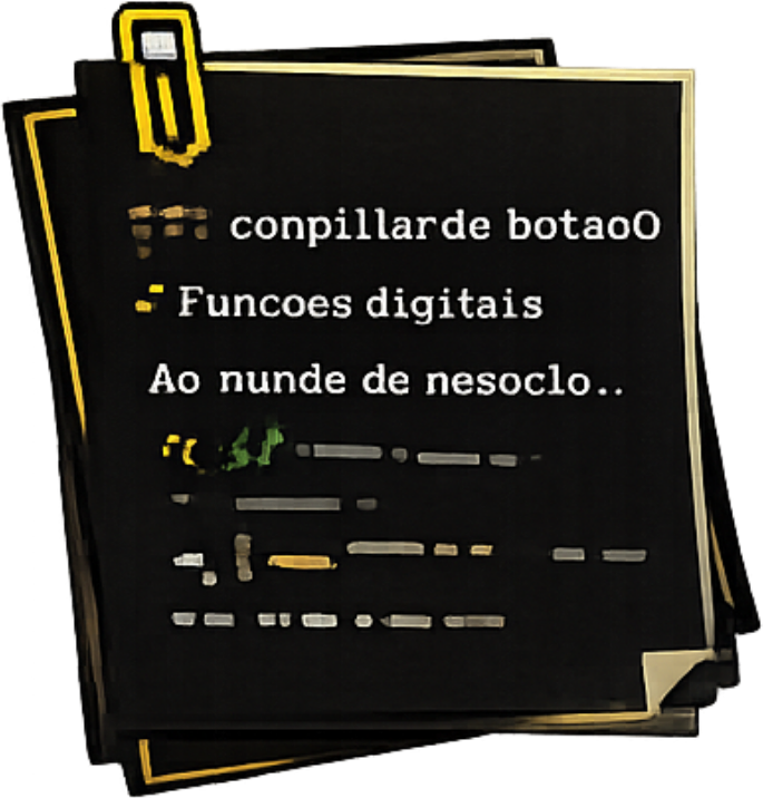 Anotações pixel art de planejamento