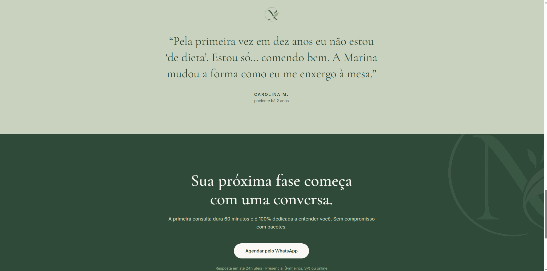 Seção de especialidades NutriVita